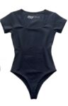 Closet T-Shirts – Body Poliamida Decote Quadrado Manga Curta Azul Marinho