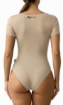 Closet T-Shirts – Body Poliamida Decote Quadrado Manga Curta Nude