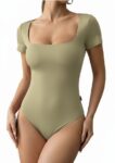 Closet T-Shirts – Body Poliamida Decote Quadrado Manga Curta Nude