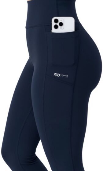 Closet T-Shirts - Legging Emana com Recortes e Bolso Lateral - Azul Marinho