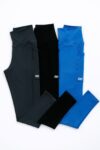 Closet T-Shirts – Legging Modeladora com Recortes e Bolso Lateral – Azul Marinho