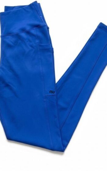 Closet T-Shirts - Legging Modeladora com Recortes e Bolso Lateral - Azul Marinho