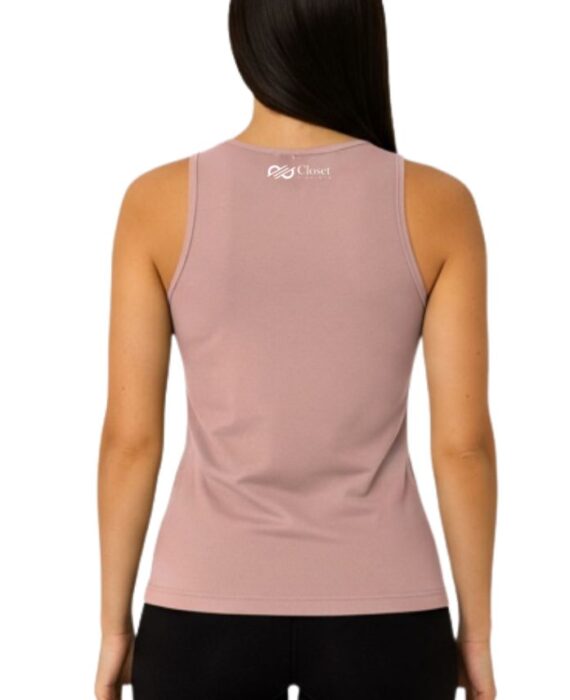 Closet T-Shirts - Regata Feminina Rosa Casual Lisa